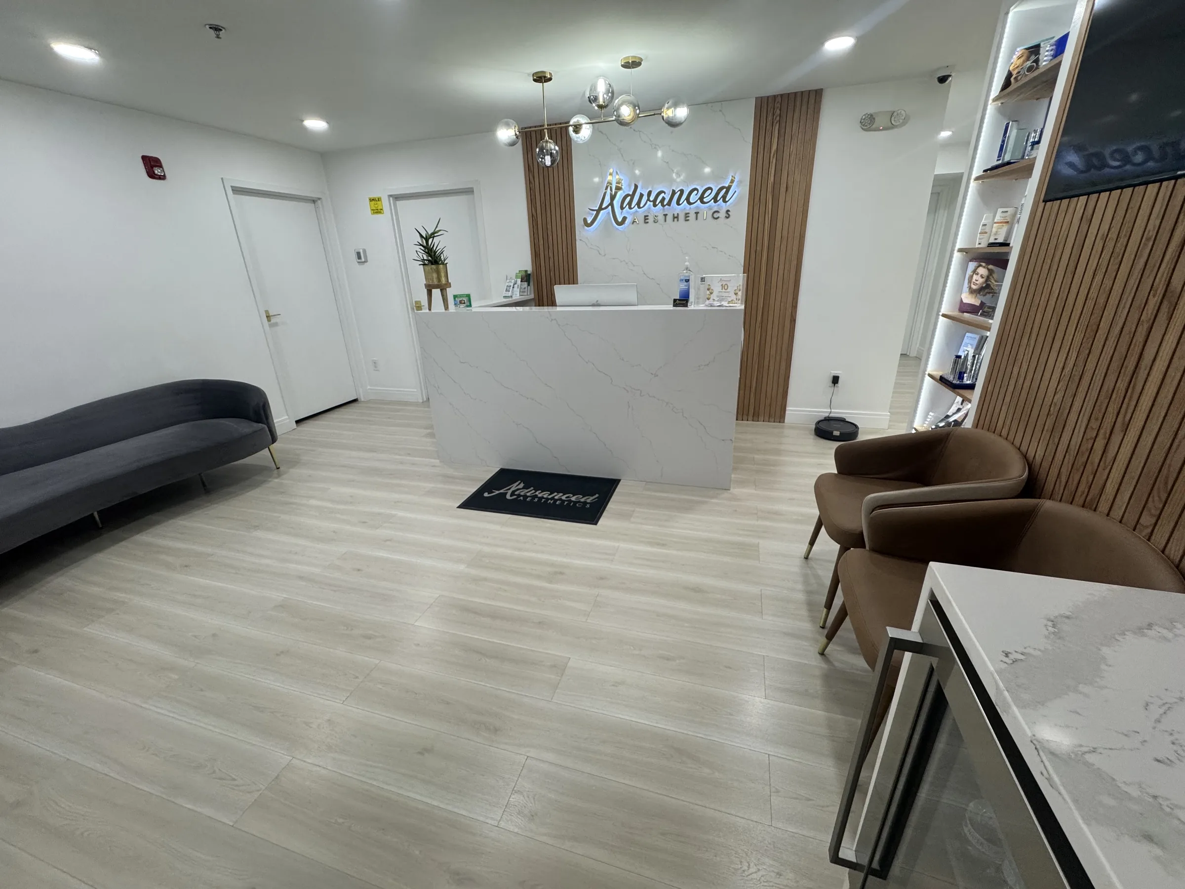 Reception at Advanced Aesthetics Medford med spa