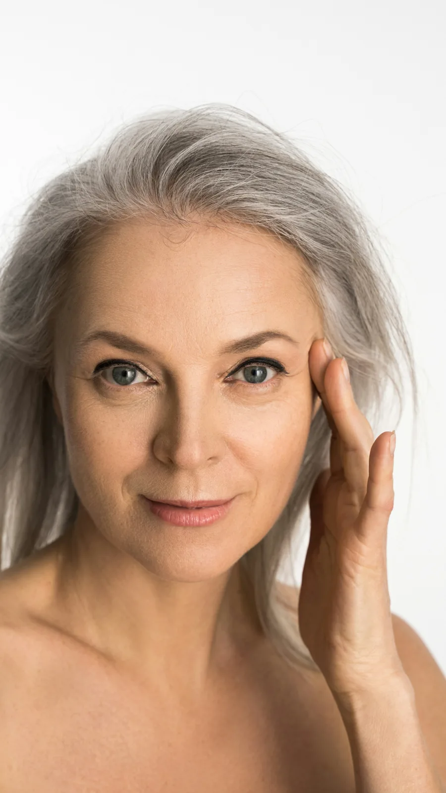 Mature woman with smooth, lifted skin, Radiesse at Advanced Aesthetics